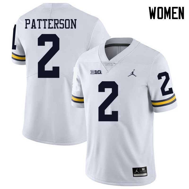 Jordan Brand Women #2 Shea Patterson Michigan Wolverines College Football Jerseys Sale-White